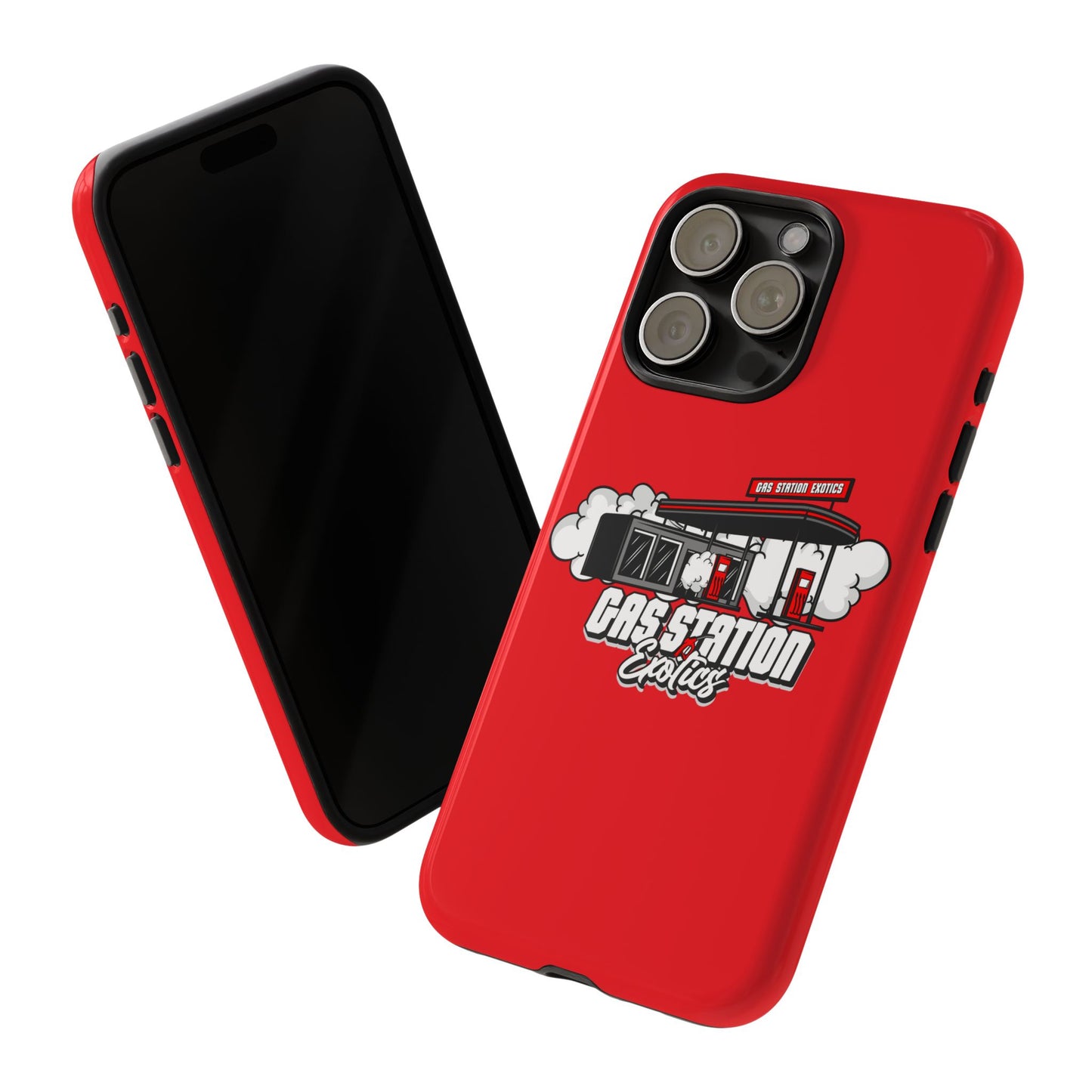 Tough Cases - Gas Station Classics Phone Case | Durable & Stylish Red Phone Cover