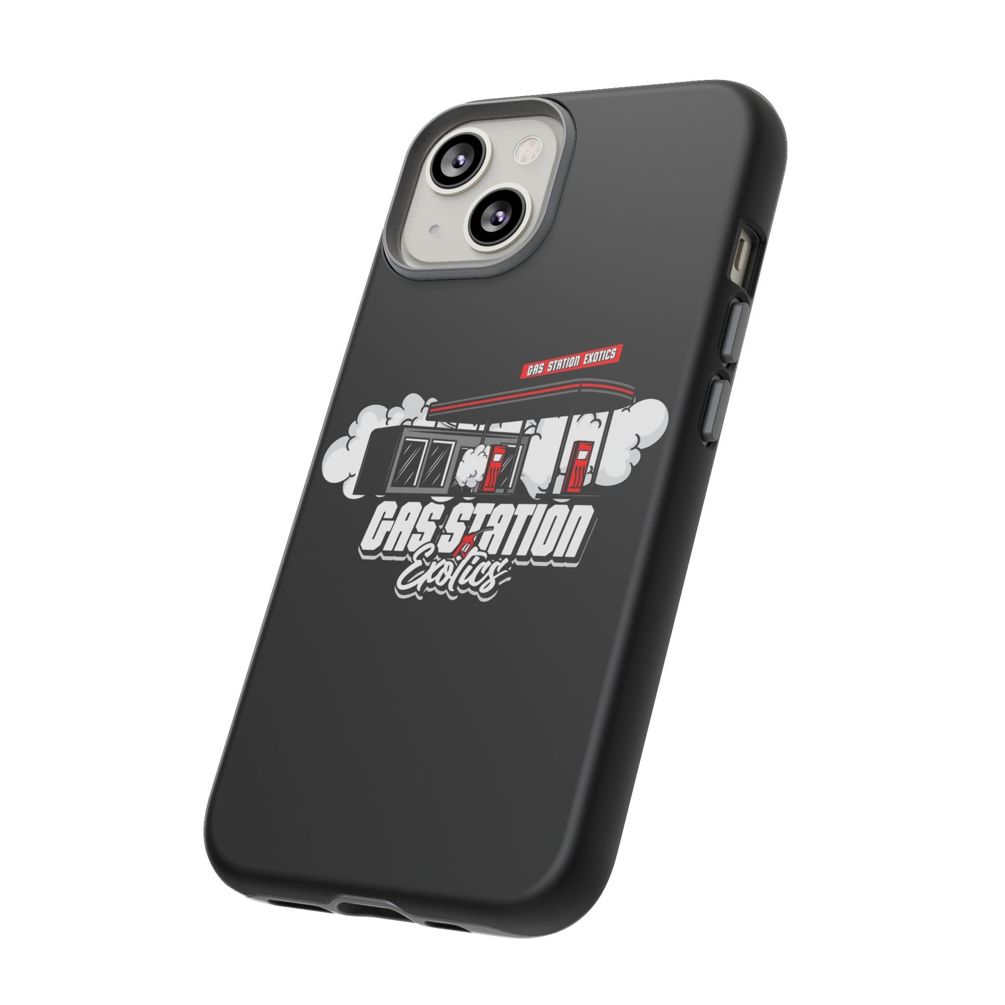 Tough Cases - Gas Station Classics Phone Case | Durable & Stylish Black Phone Cover