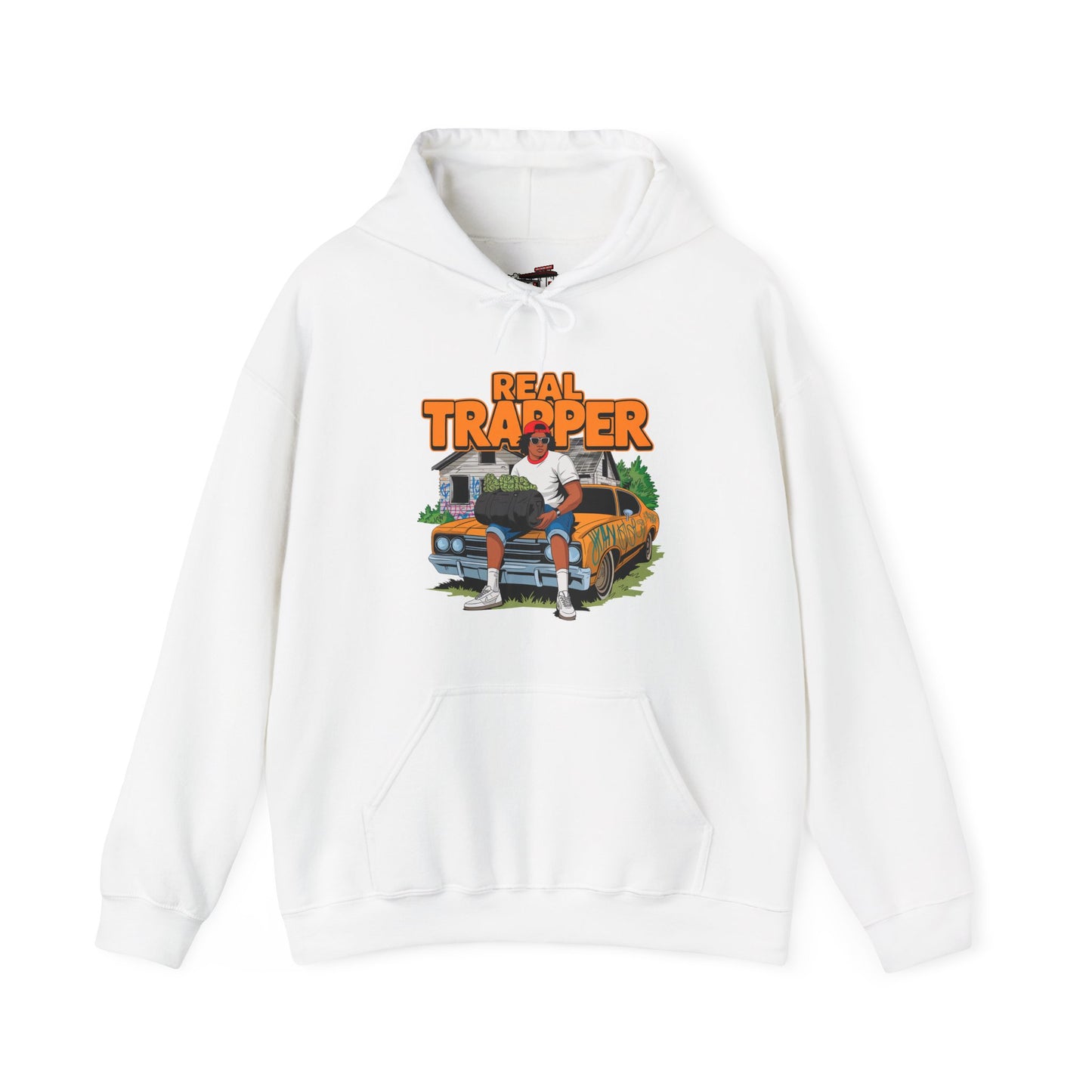 "Real Trapper" Gas Station Hooded Sweatshirt