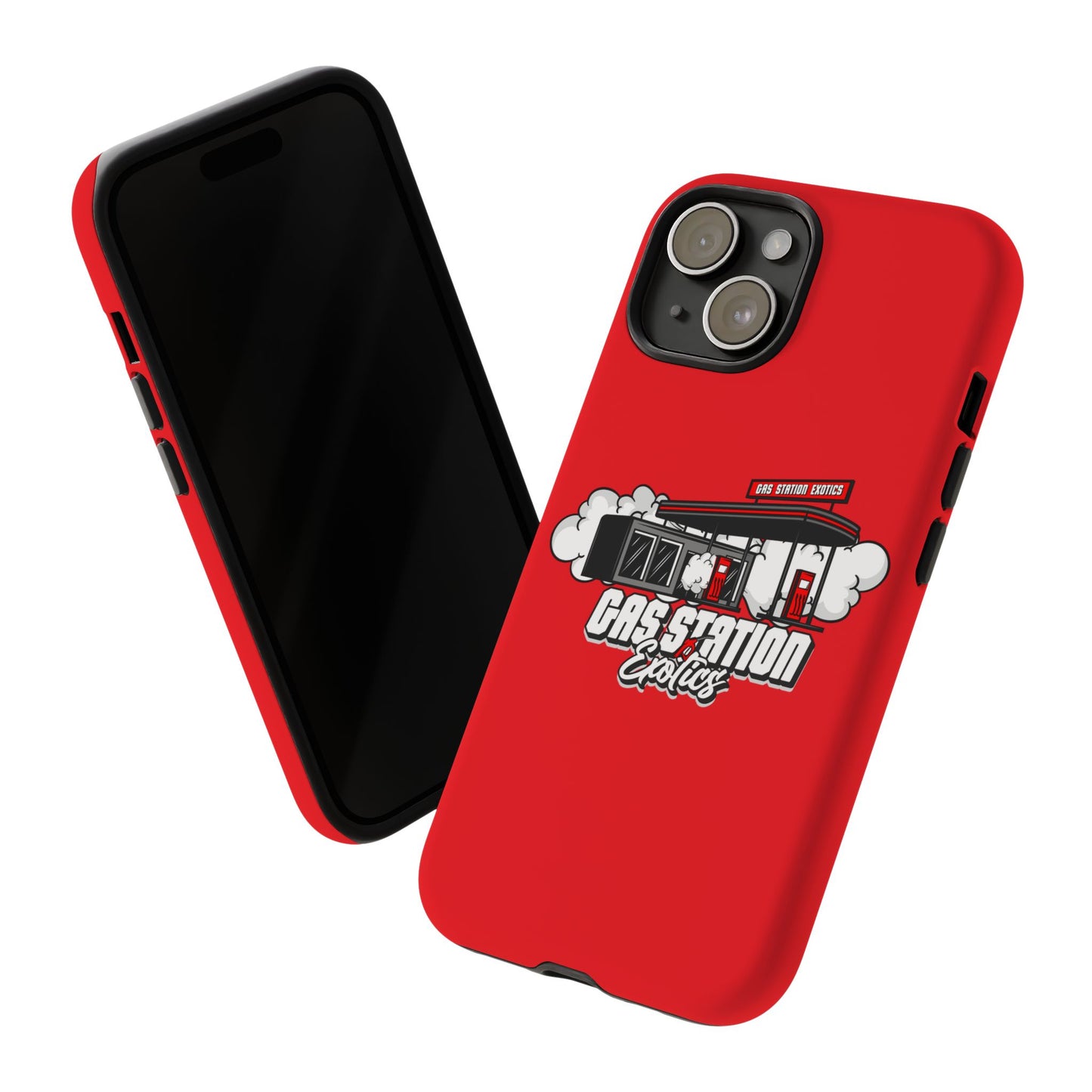 Tough Cases - Gas Station Classics Phone Case | Durable & Stylish Red Phone Cover