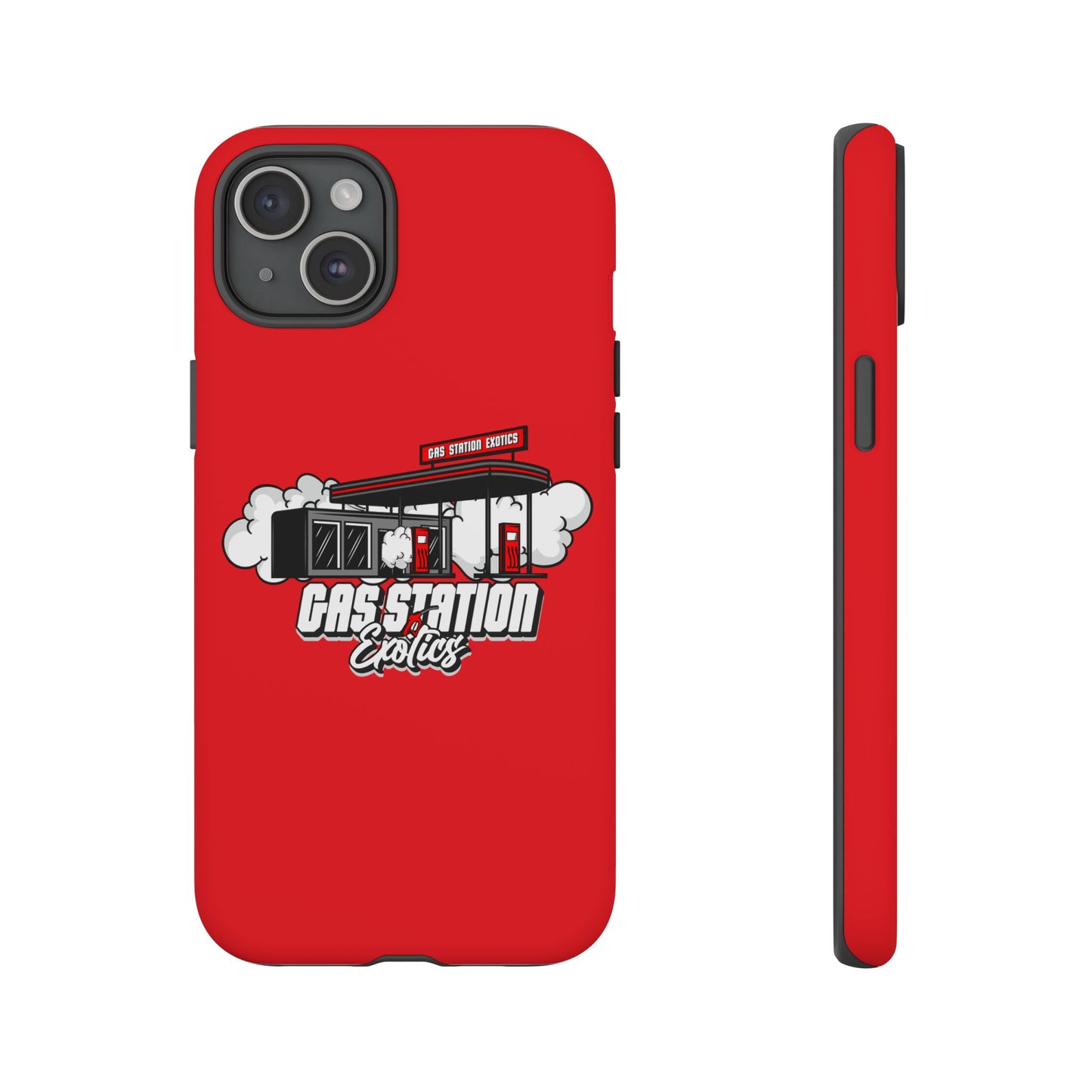 Tough Cases - Gas Station Classics Phone Case | Durable & Stylish Red Phone Cover