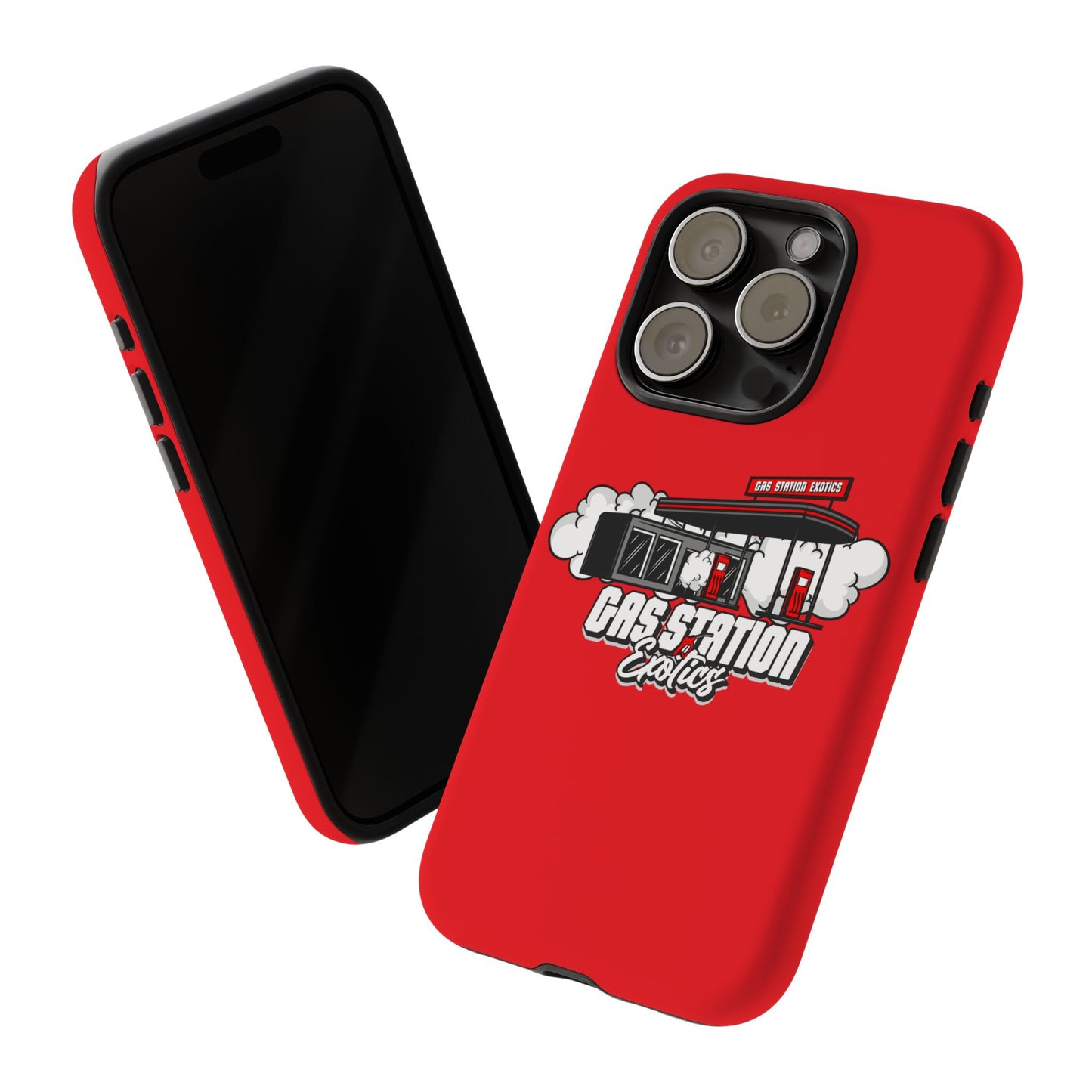 Tough Cases - Gas Station Classics Phone Case | Durable & Stylish Red Phone Cover