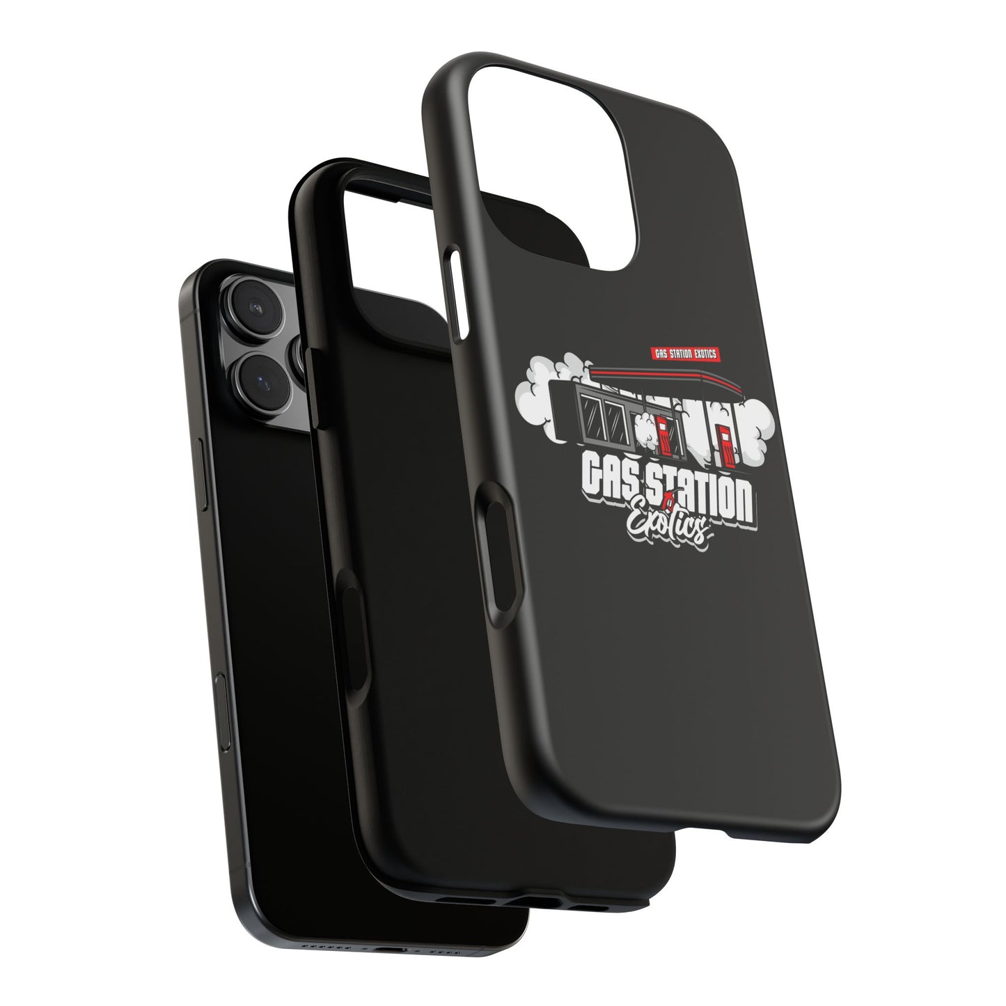 Tough Cases - Gas Station Classics Phone Case | Durable & Stylish Black Phone Cover