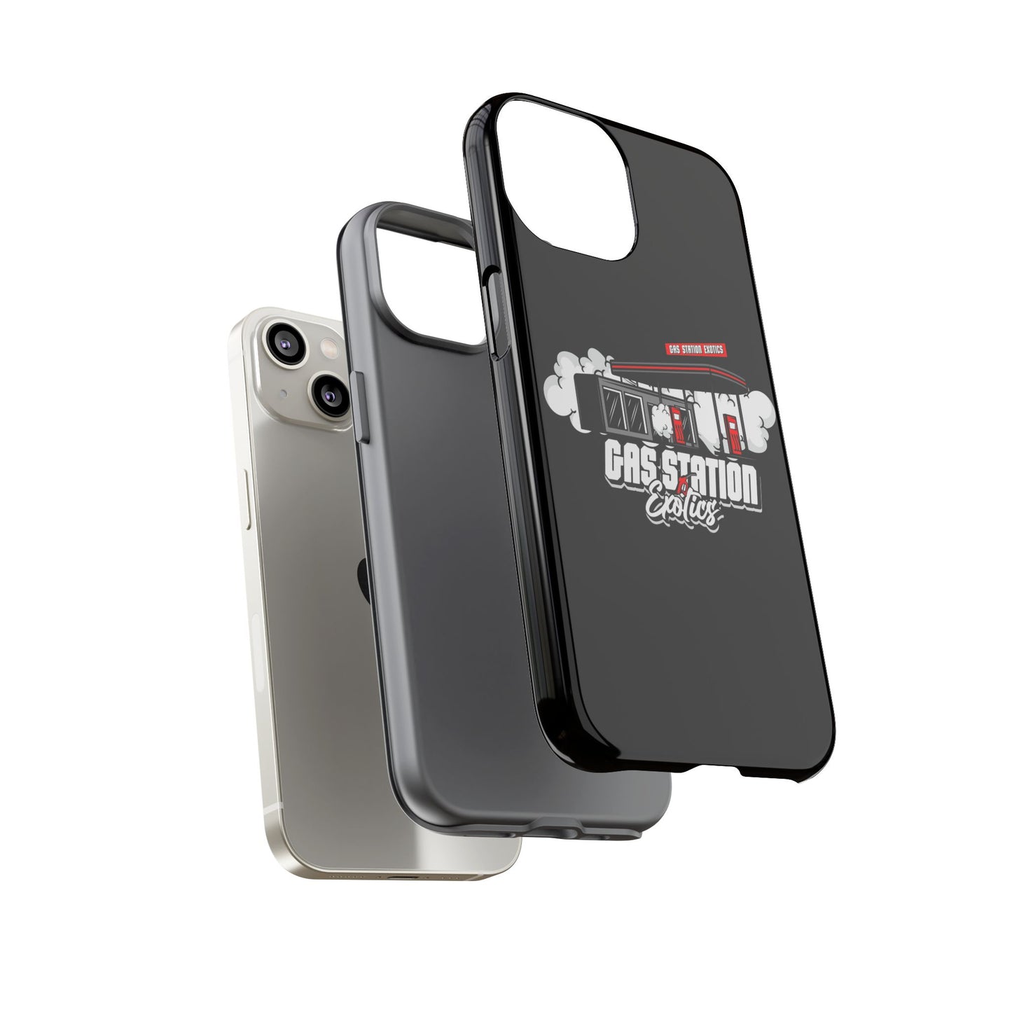 Tough Cases - Gas Station Classics Phone Case | Durable & Stylish Black Phone Cover
