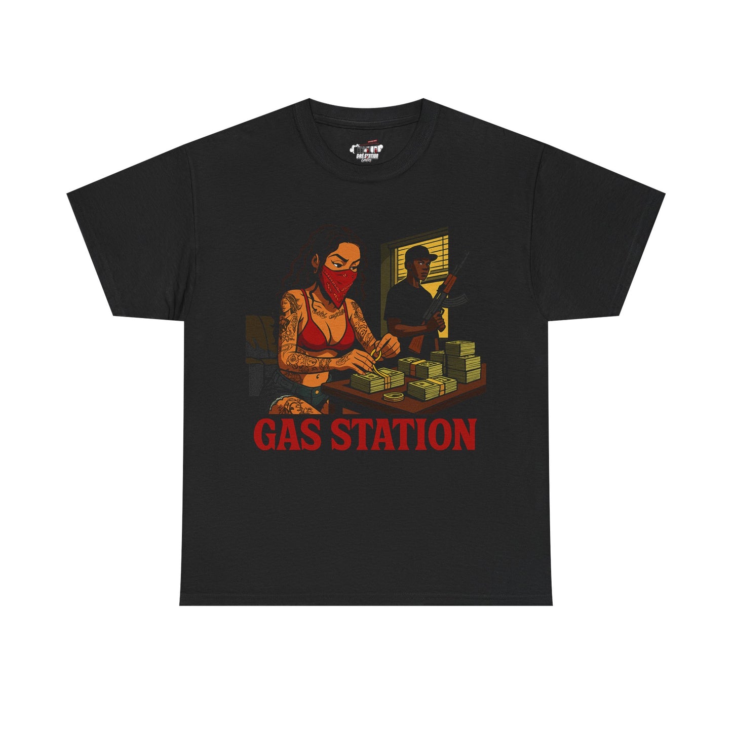 "Stacking Up" Gas Station T-shirt