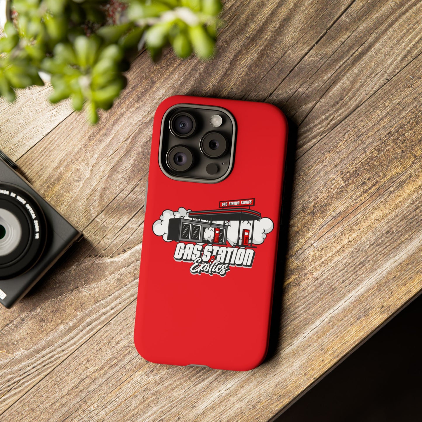 Tough Cases - Gas Station Classics Phone Case | Durable & Stylish Red Phone Cover
