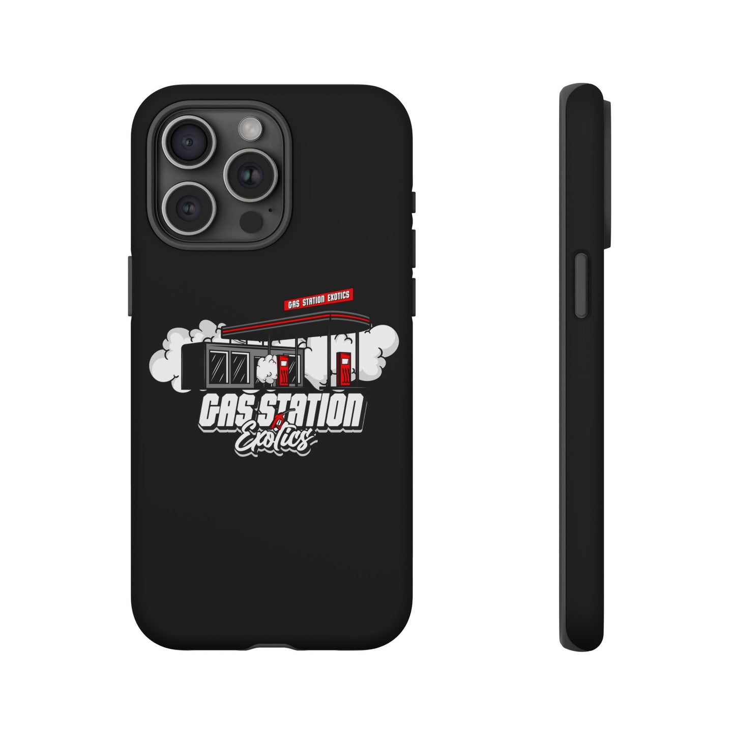 Tough Cases - Gas Station Classics Phone Case | Durable & Stylish Black Phone Cover