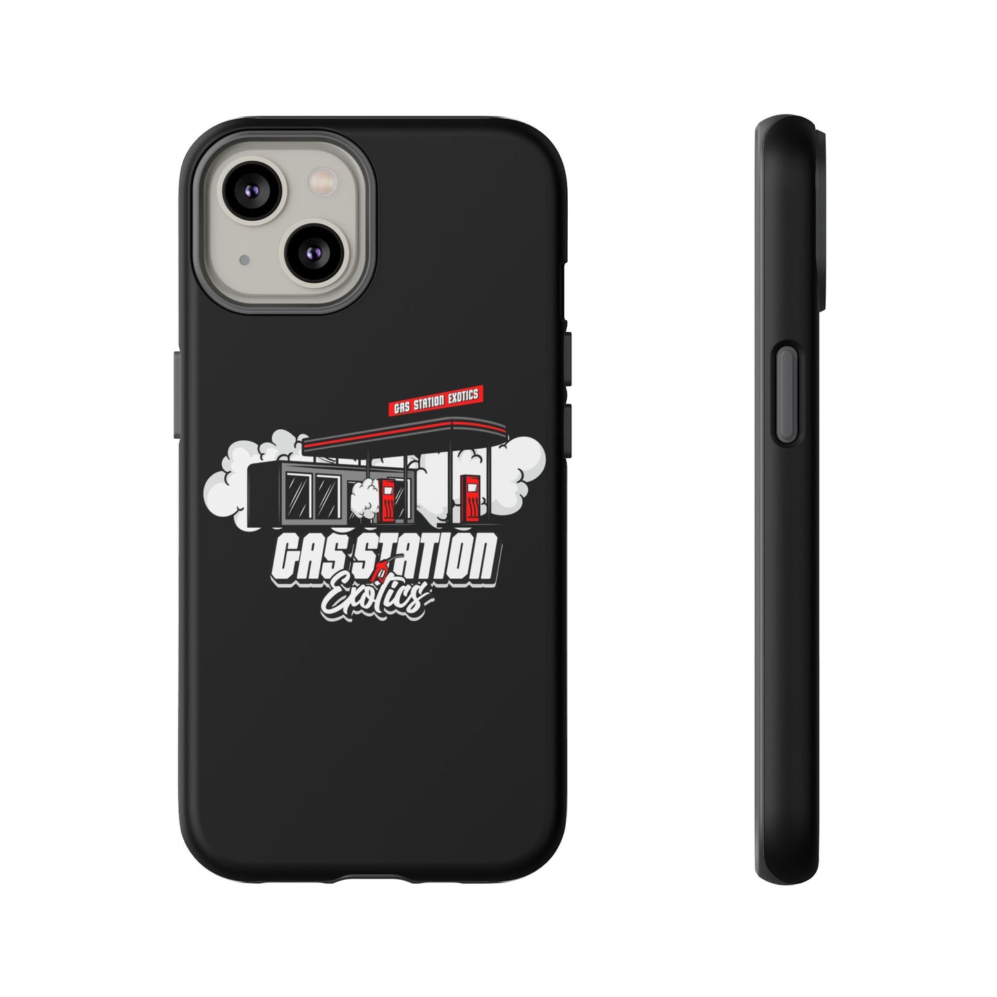 Tough Cases - Gas Station Classics Phone Case | Durable & Stylish Black Phone Cover