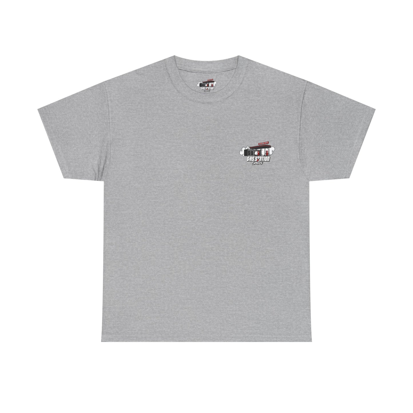 Never Running On Empty Gas Station Brand Tee
