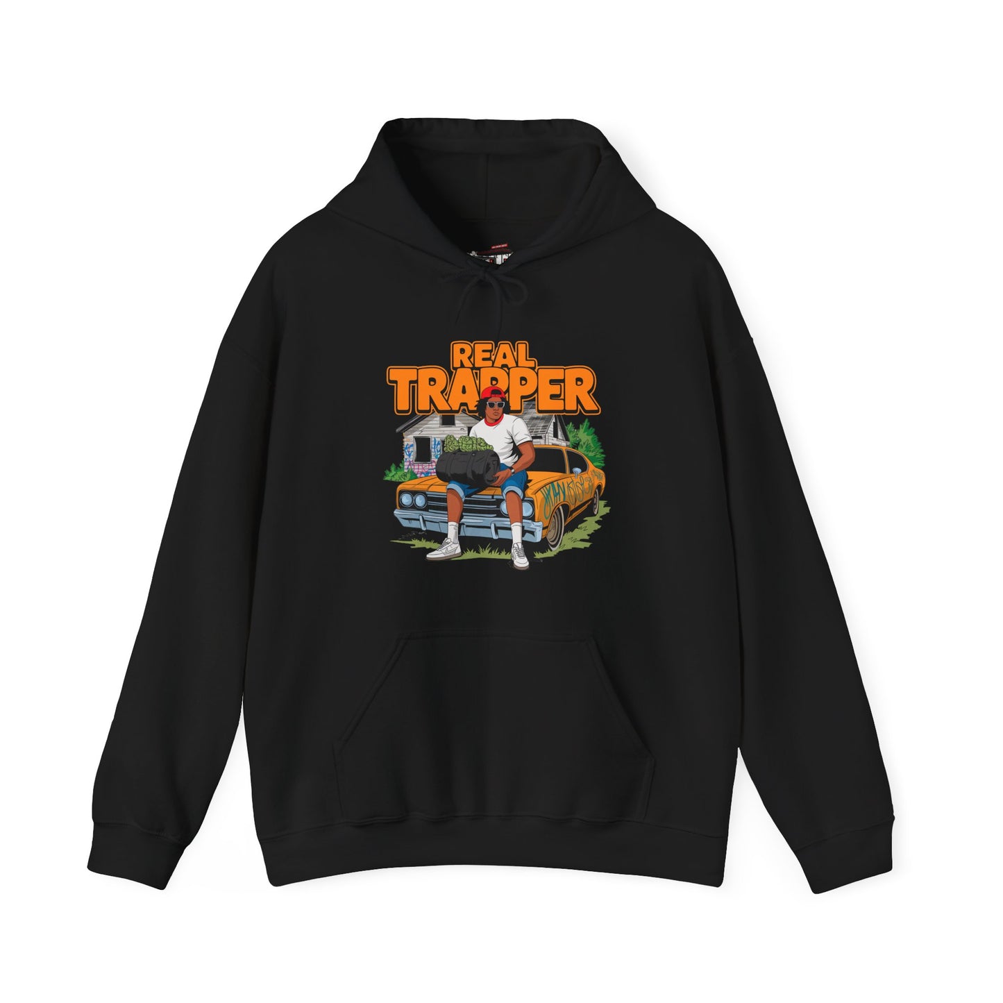 "Real Trapper" Gas Station Hooded Sweatshirt