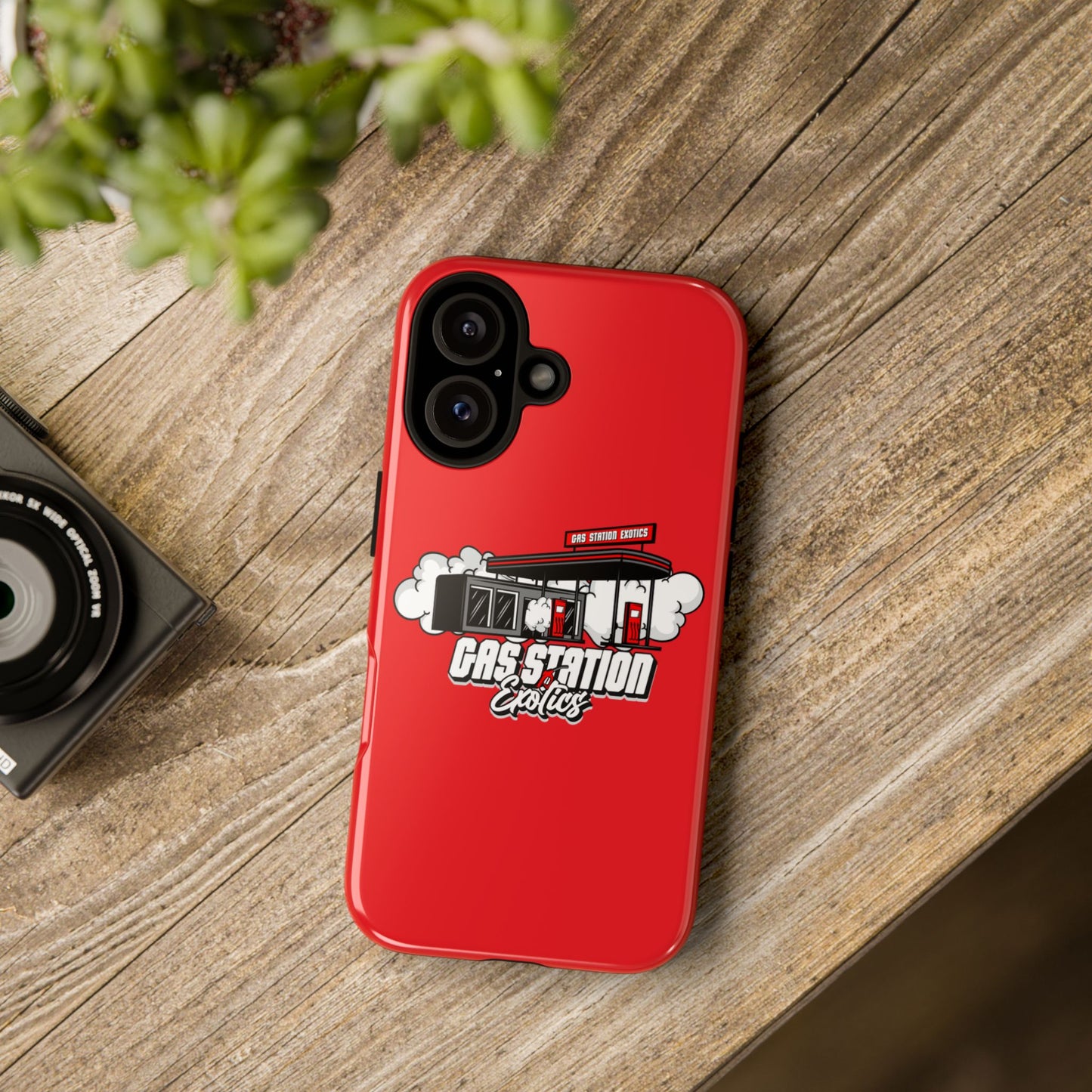 Tough Cases - Gas Station Classics Phone Case | Durable & Stylish Red Phone Cover