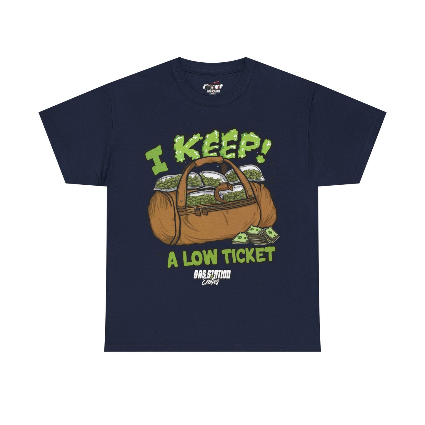 "Low Ticket" Gas Station Brand Tee