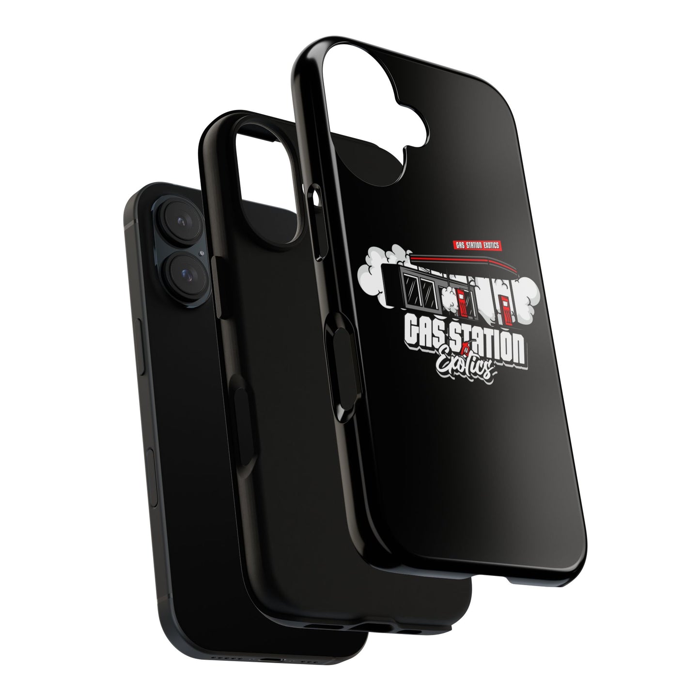 Tough Cases - Gas Station Classics Phone Case | Durable & Stylish Black Phone Cover