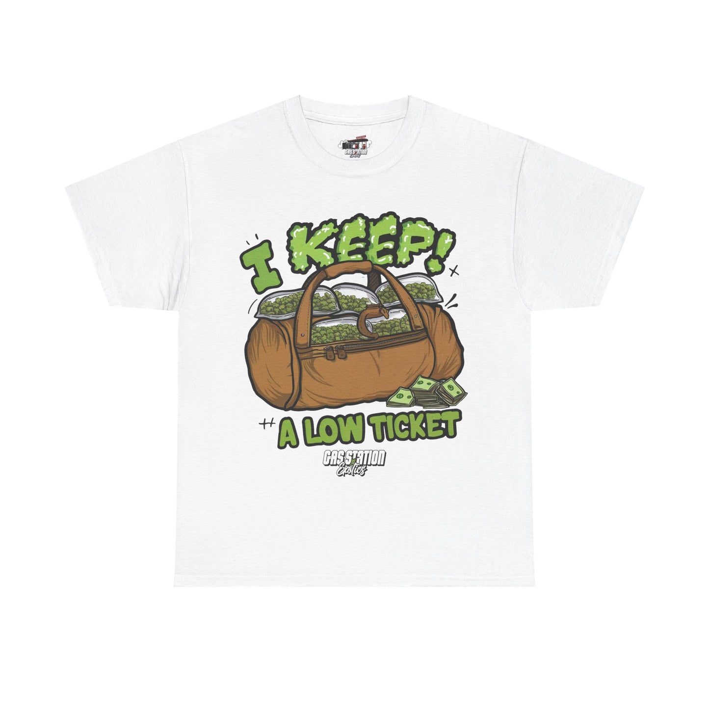 "Low Ticket" Gas Station Brand Tee