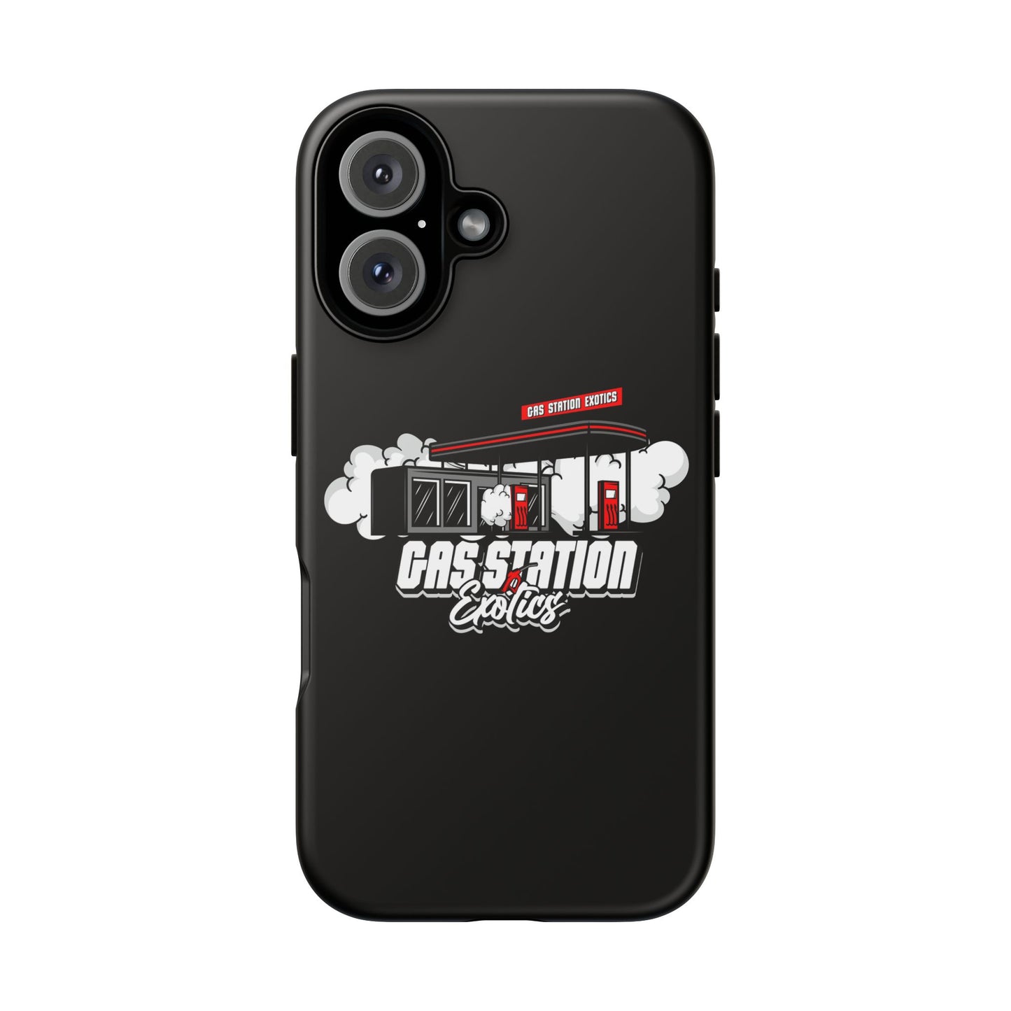 Tough Cases - Gas Station Classics Phone Case | Durable & Stylish Black Phone Cover