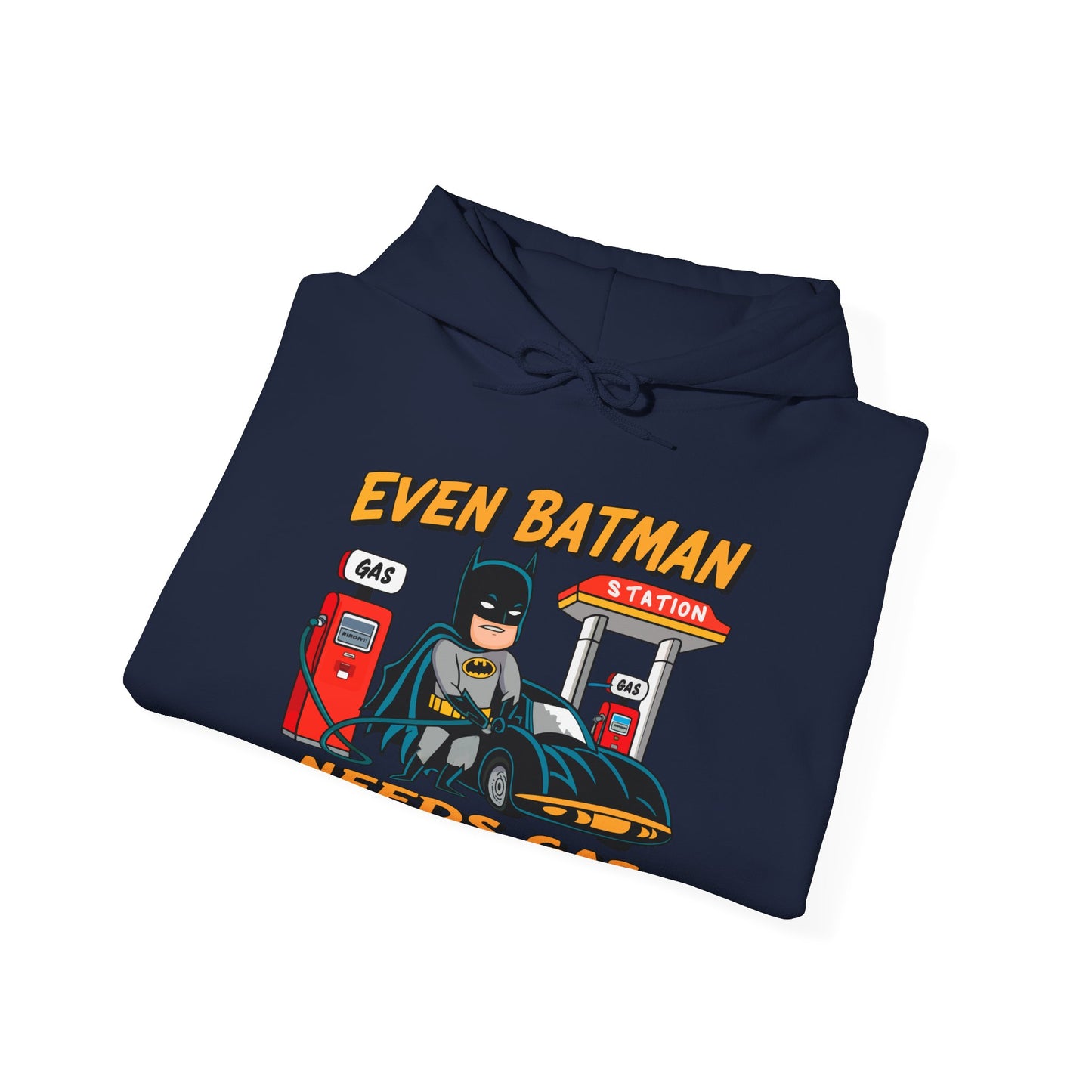 "Batman Needs Gas" Gas Station Hooded Sweatshirt
