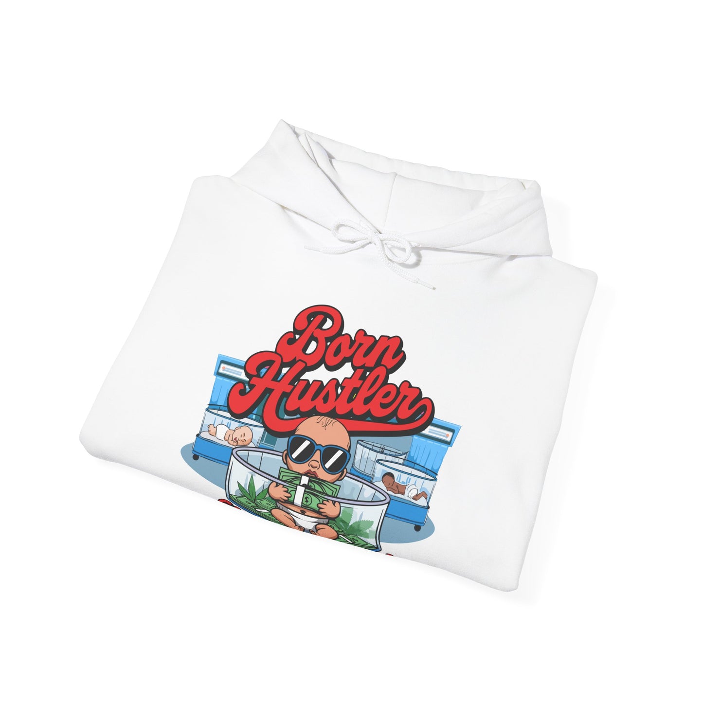 "Born Hustler" Gas Station Hooded Sweatshirt