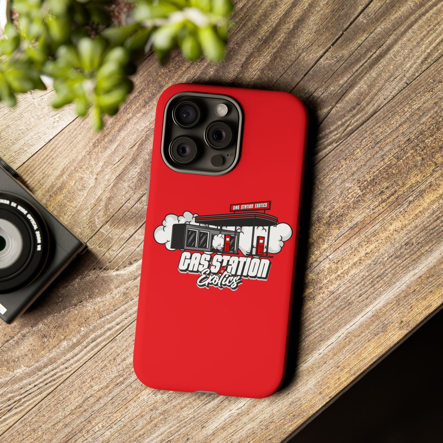 Tough Cases - Gas Station Classics Phone Case | Durable & Stylish Red Phone Cover