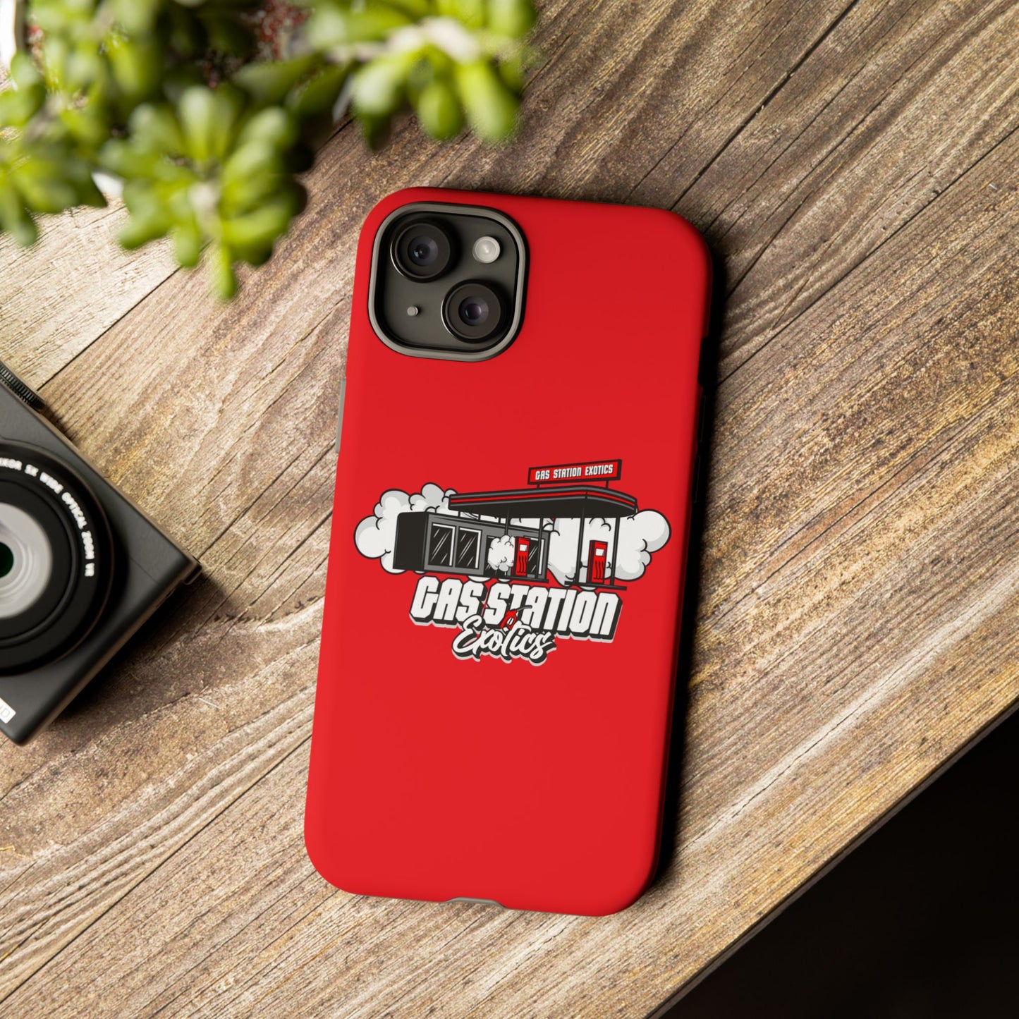 Tough Cases - Gas Station Classics Phone Case | Durable & Stylish Red Phone Cover
