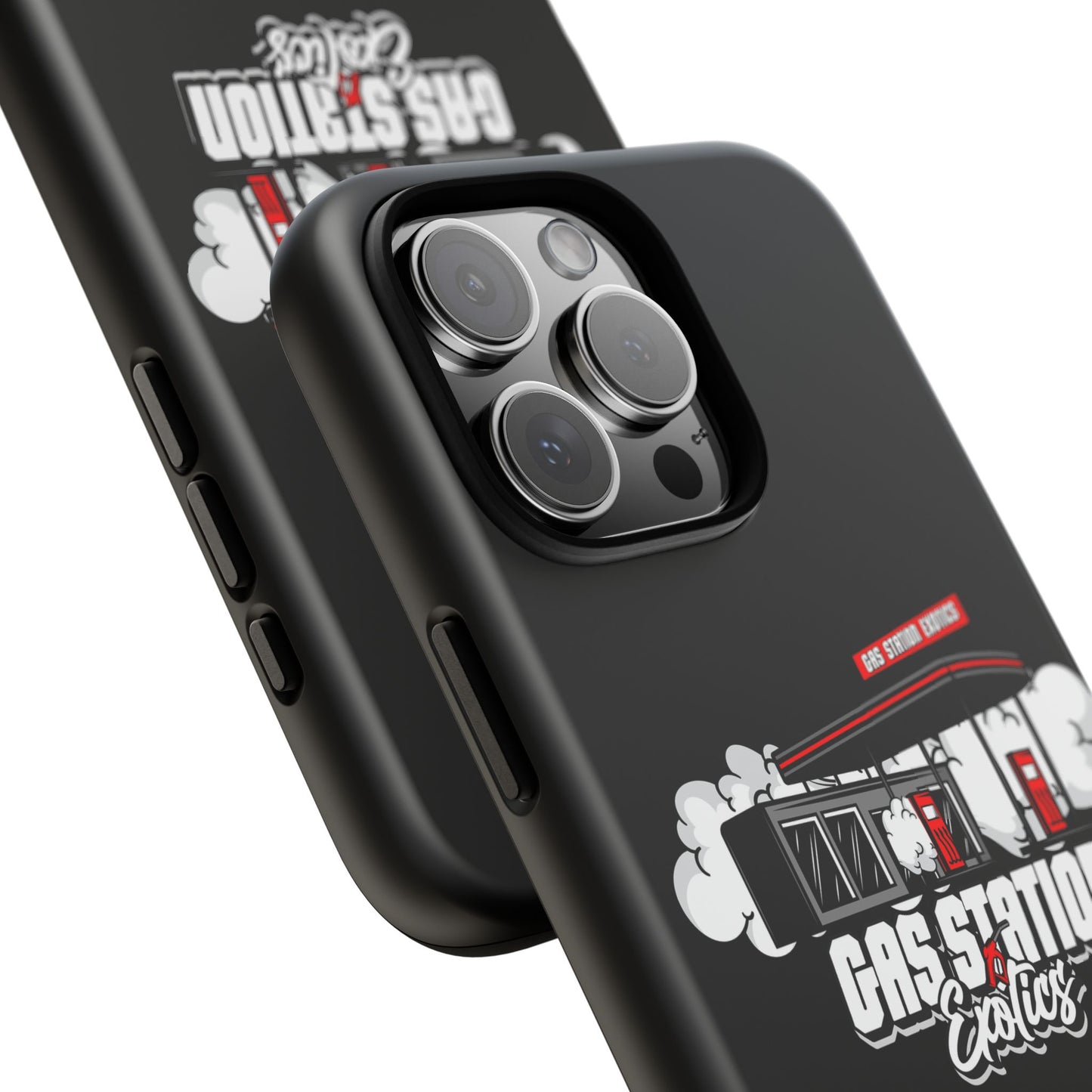 Tough Cases - Gas Station Classics Phone Case | Durable & Stylish Black Phone Cover