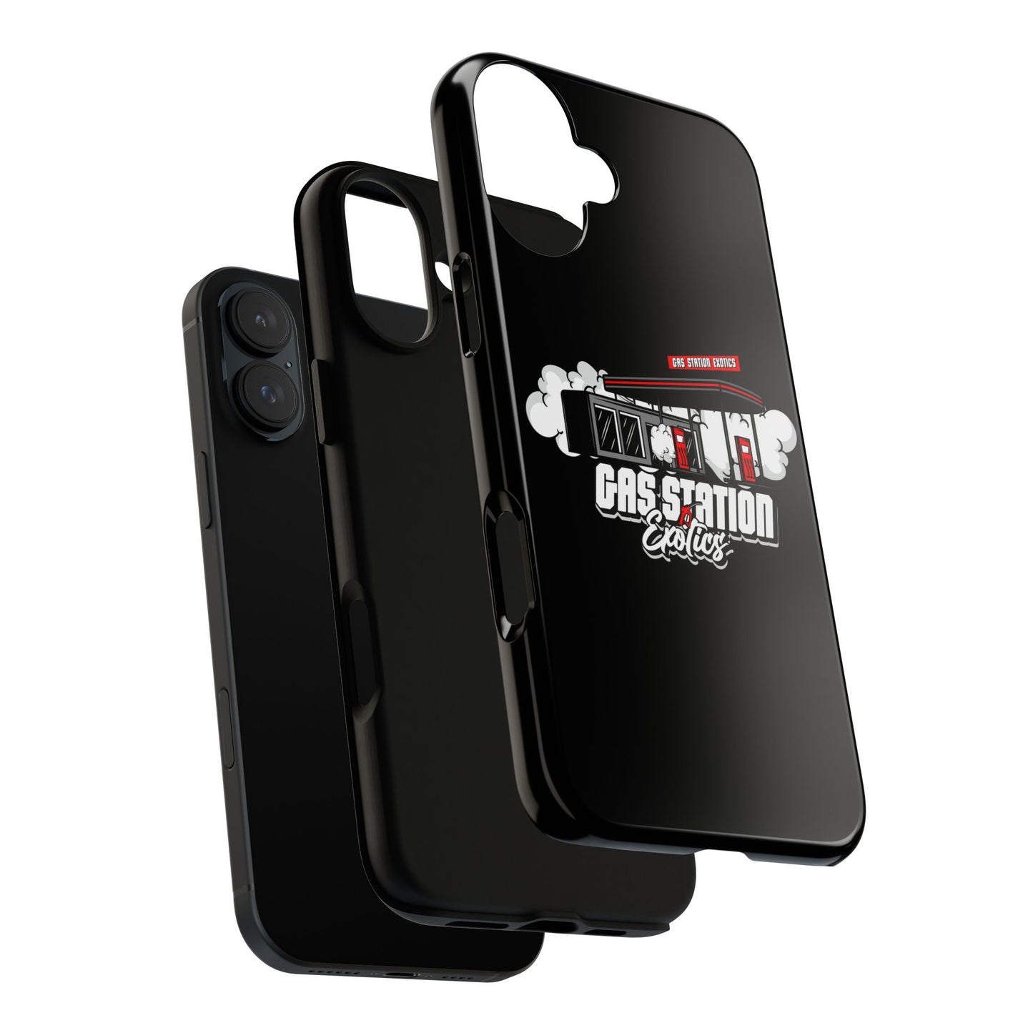 Tough Cases - Gas Station Classics Phone Case | Durable & Stylish Black Phone Cover