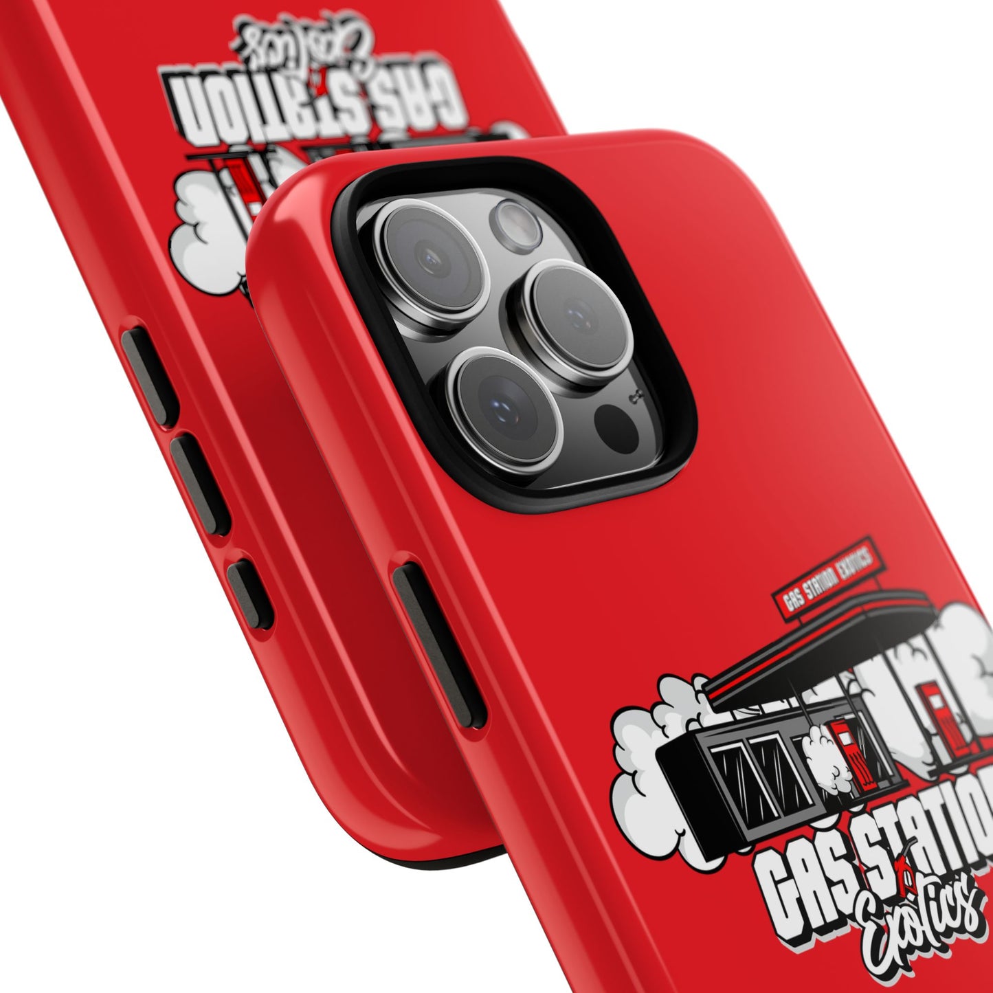 Tough Cases - Gas Station Classics Phone Case | Durable & Stylish Red Phone Cover