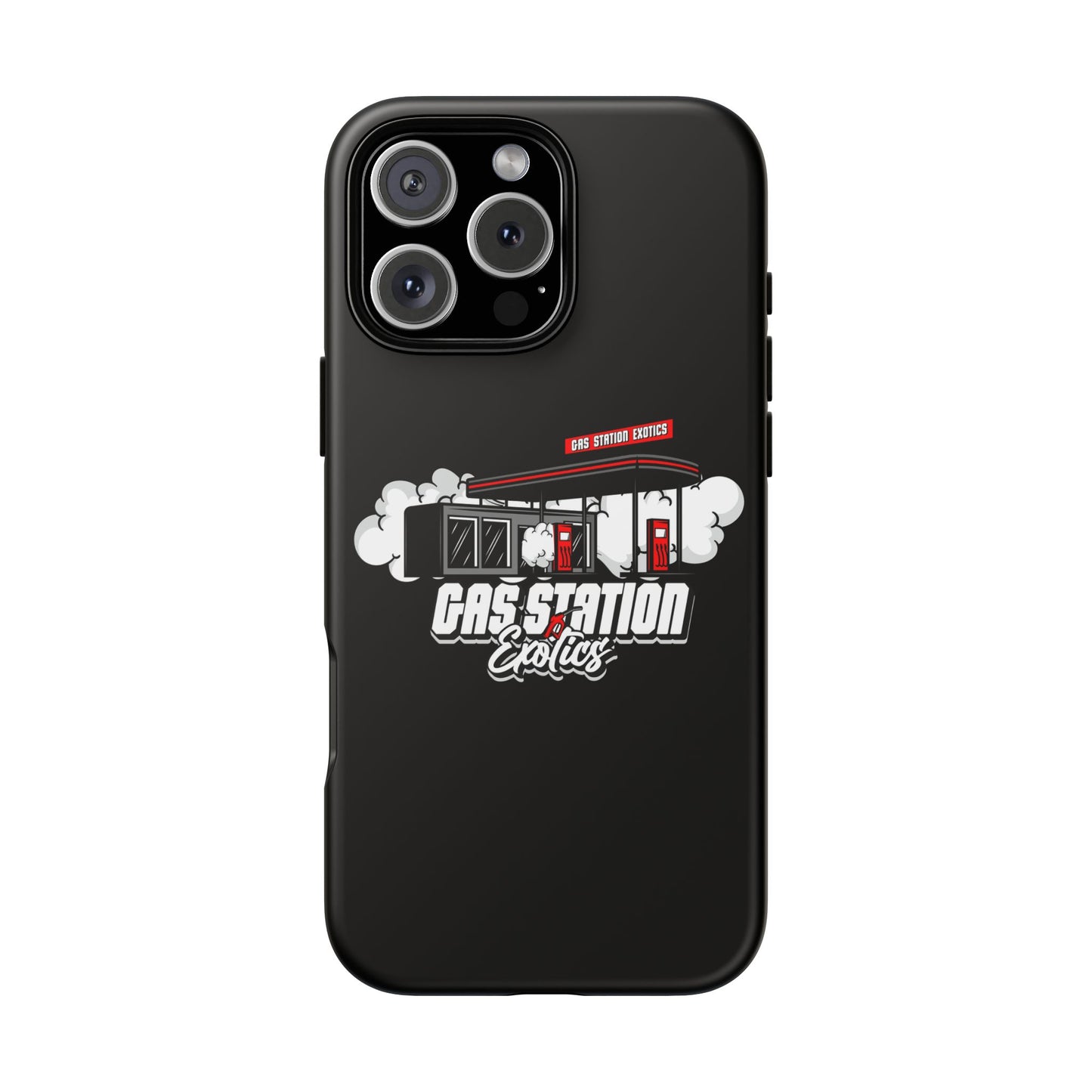 Tough Cases - Gas Station Classics Phone Case | Durable & Stylish Black Phone Cover