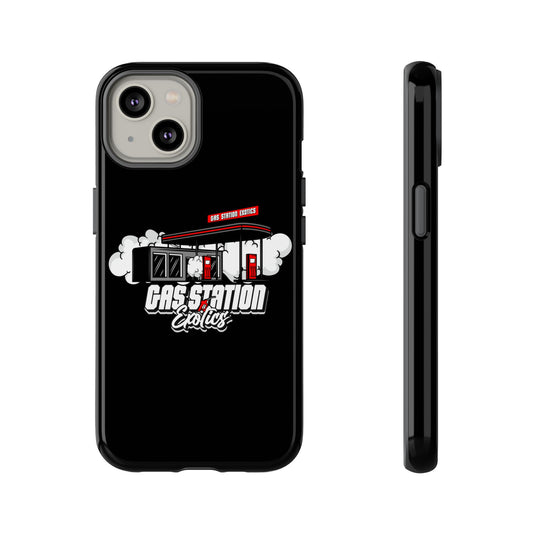 Tough Cases - Gas Station Classics Phone Case | Durable & Stylish Black Phone Cover