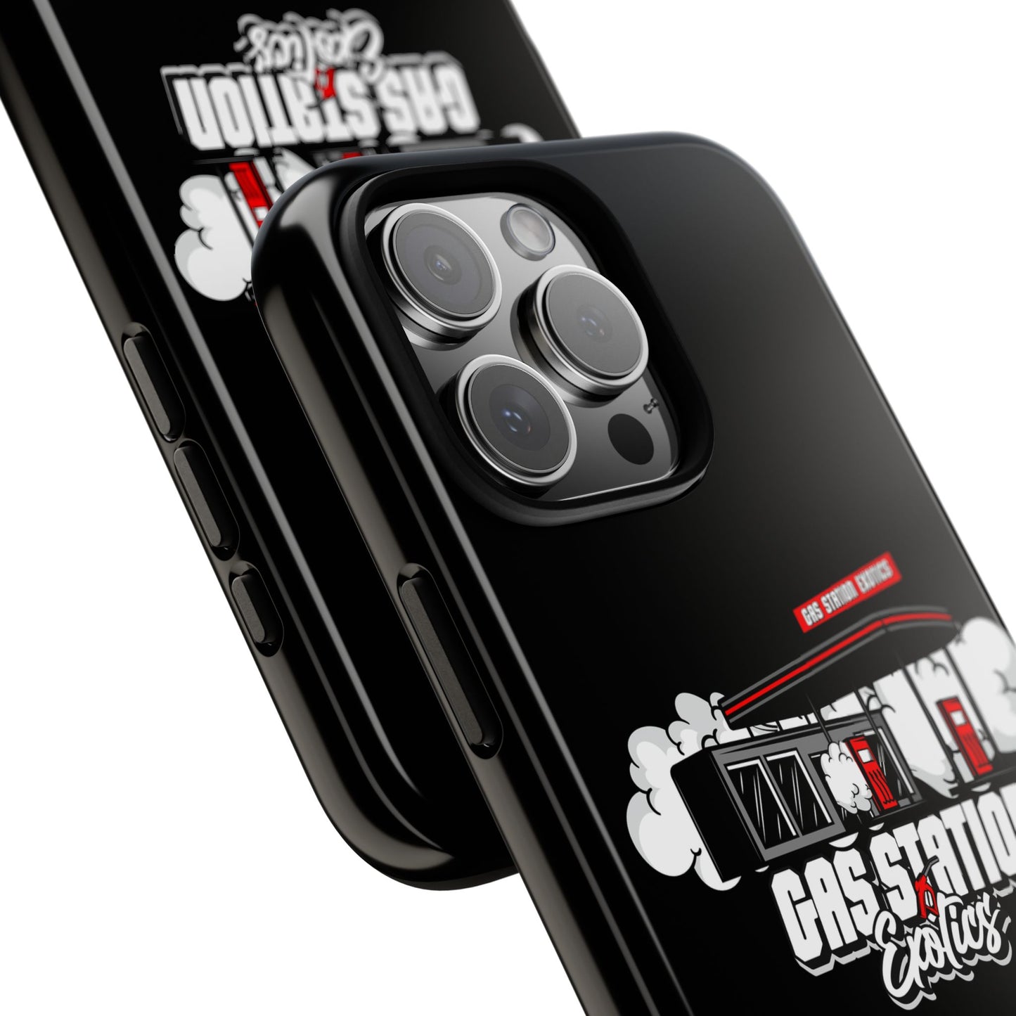 Tough Cases - Gas Station Classics Phone Case | Durable & Stylish Black Phone Cover