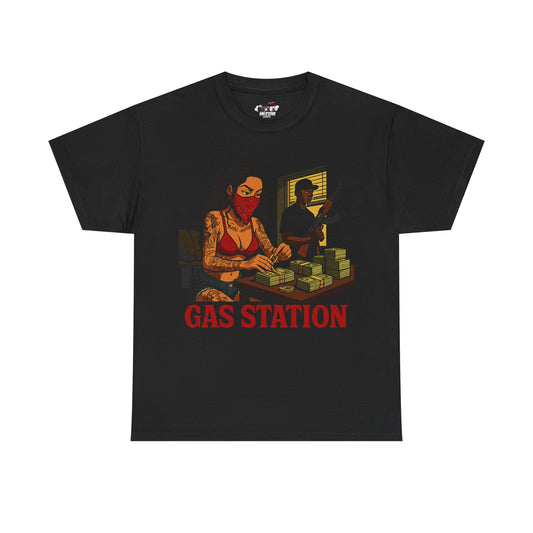 "Stacking Up" Gas Station T-shirt
