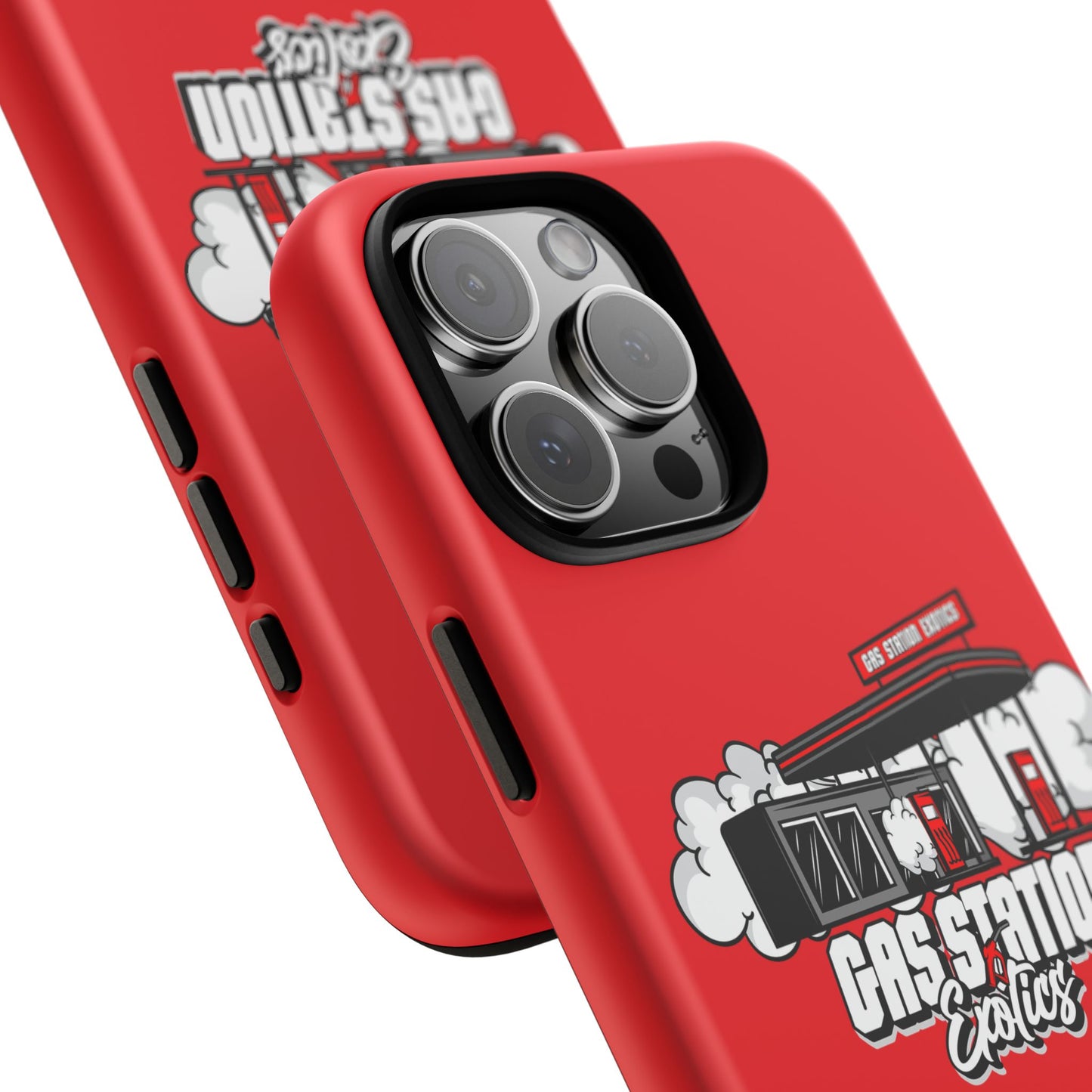 Tough Cases - Gas Station Classics Phone Case | Durable & Stylish Red Phone Cover